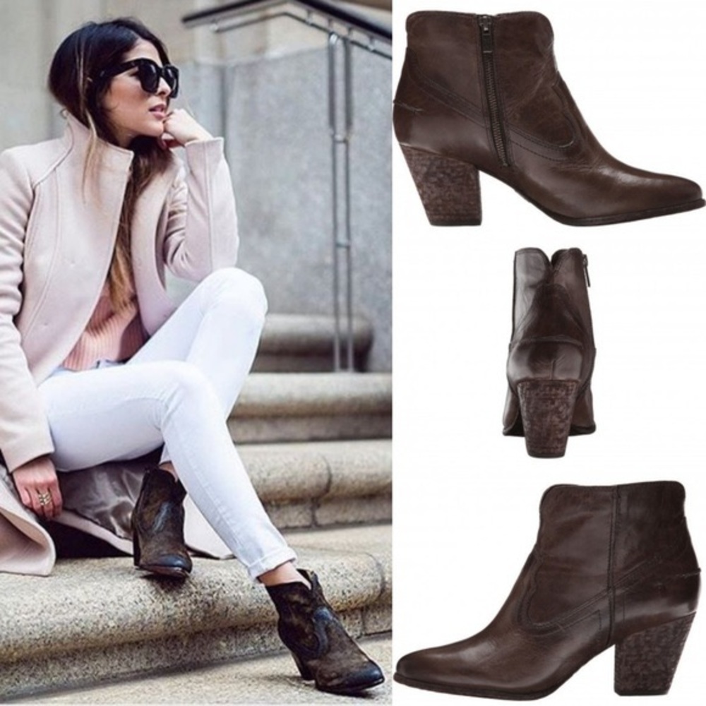 Frye | EUC Renee Brown Leather Ankle Bootie Sz 7M
